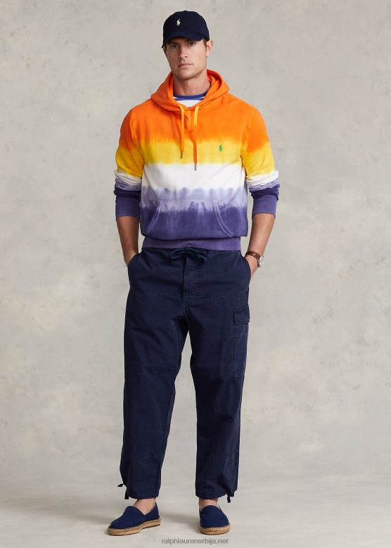 мушкарци Ralph Lauren платнене панталоне опуштеног кроја V2V441054 невпорт морнарица