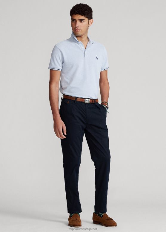 мушкарци Ralph Lauren винтон стретцх слим таперед панталоне V2V441297 авијатичарска морнарица