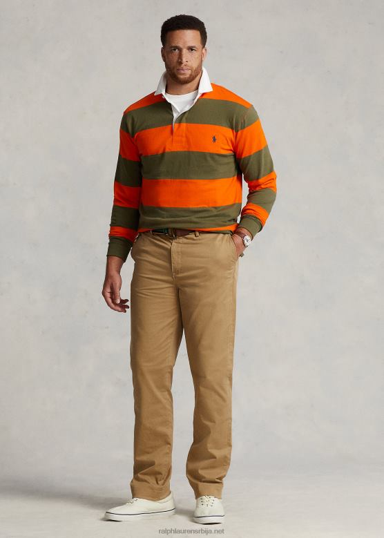 мушкарци Ralph Lauren растезљиве цхино панталоне класичног кроја V2V441860 отпремити тан