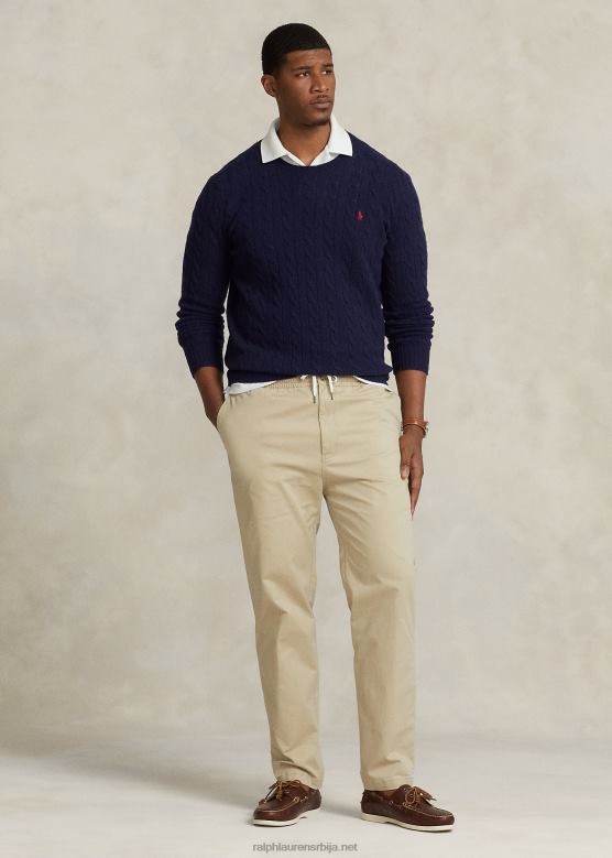 мушкарци Ralph Lauren поло препстер стреч панталоне класичног кроја V2V441905 класични каки