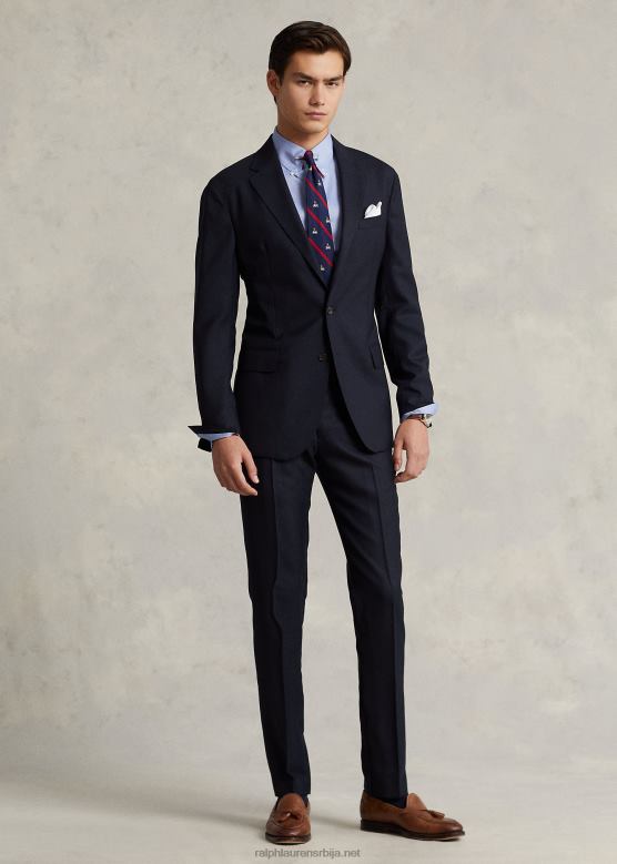 мушкарци Ralph Lauren вунене оксфорд панталоне V2V44712 морнарица