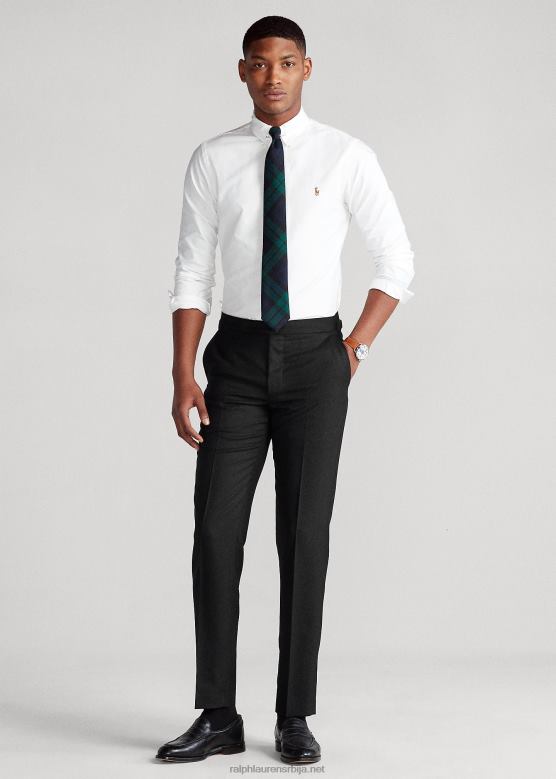мушкарци Ralph Lauren вунене оксфорд панталоне V2V44713 црн