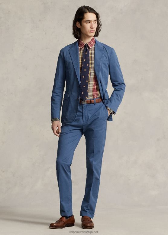 мушкарци Ralph Lauren растезљиве панталоне од цхино костима V2V44719 цланци блуе