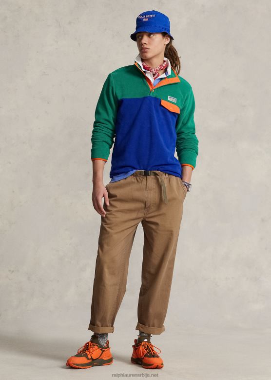 мушкарци Ralph Lauren планинарске панталоне од кепера опуштеног кроја V2V44816 отпрема тан