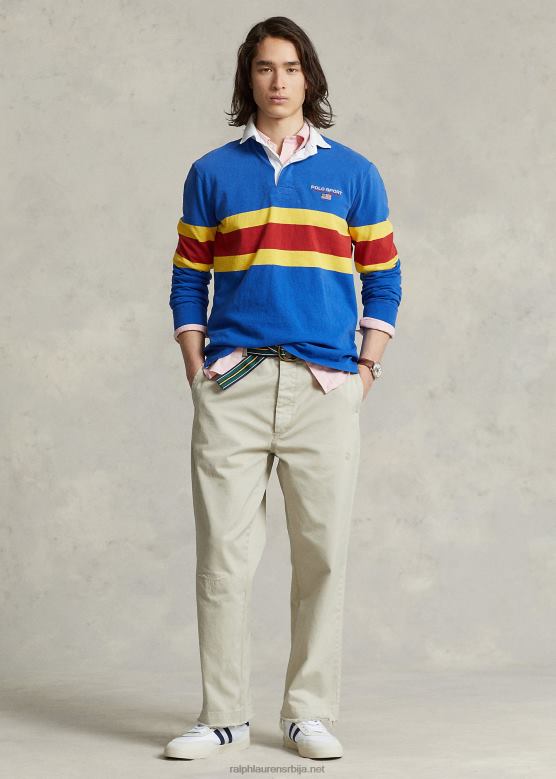 мушкарци Ralph Lauren Бурроугхс опуштене цхино панталоне V2V448493 класични камен