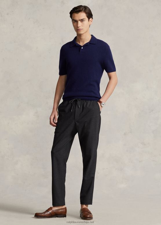 мушкарци Ralph Lauren неале препстер класичне сужене панталоне V2V44857 угаљ пиндот