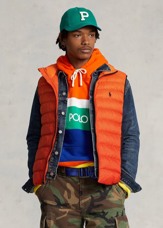 мушкарци Ralph Lauren хибридни прслук који се може спаковати V2V44136 омбре