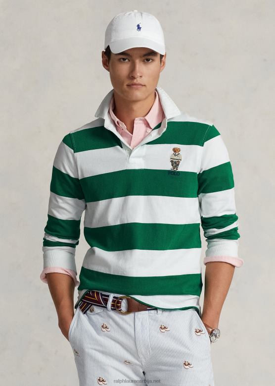 мушкарци Ralph Lauren цустом слим фит поло беар рагби мајица V2V44150