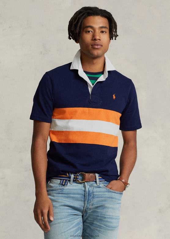 мушкарци Ralph Lauren рагби кошуља од дреса класичног кроја V2V44539 крстарење морнарице мулти