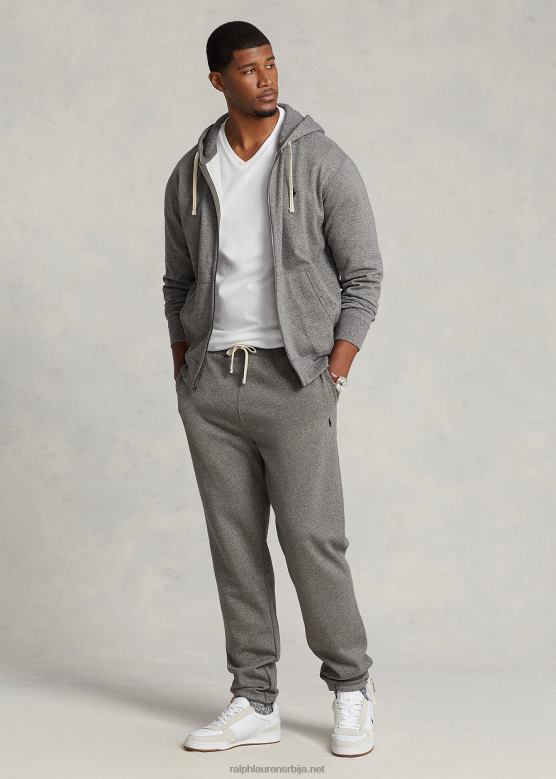 мушкарци Ralph Lauren флис тренирка V2V441643 пепељасто сиви вресак