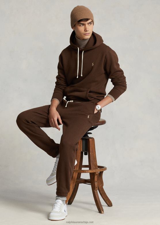 мушкарци Ralph Lauren рл флис тренирка V2V44432 грана смеђа