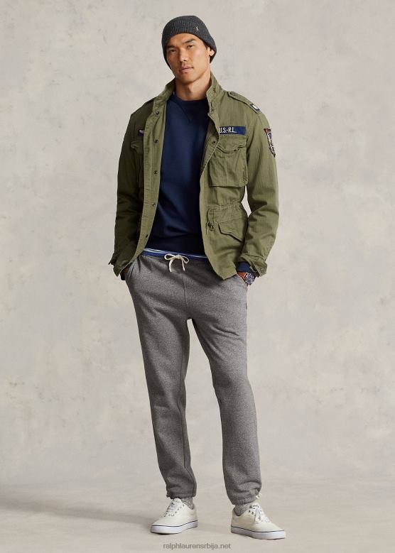 мушкарци Ralph Lauren флис тренирка V2V44553 пепељасто сиви вресак