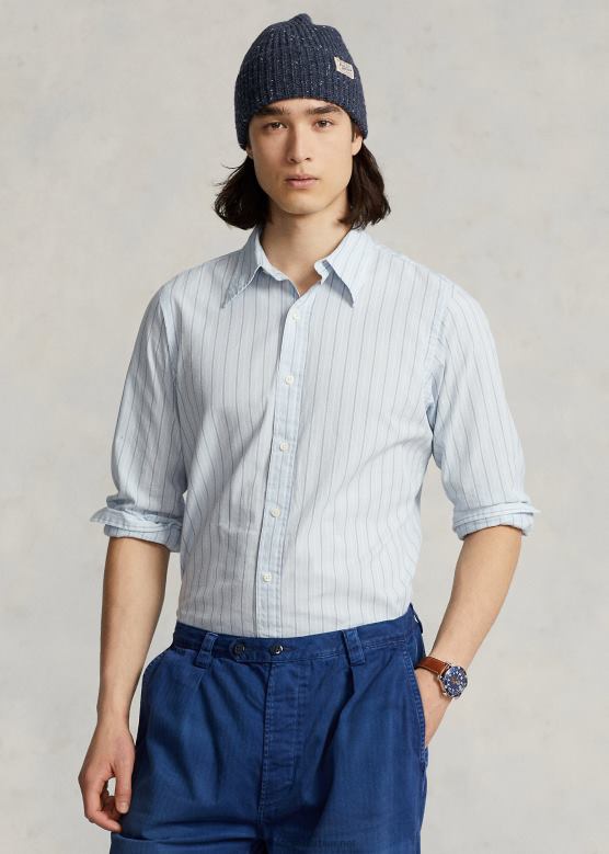 мушкарци Ralph Lauren Доби кошуља класичног кроја V2V441047 лт плаво/бело мулти