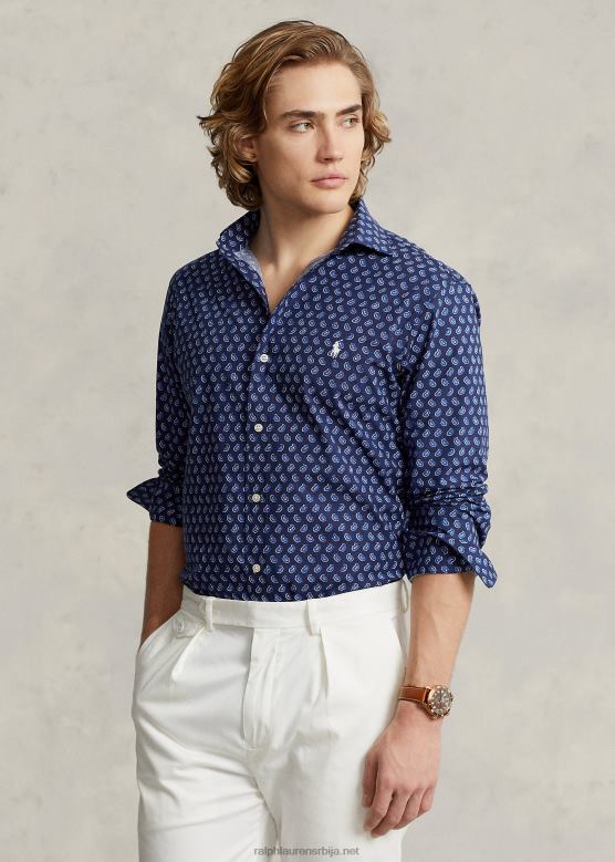 мушкарци Ralph Lauren растезљива кошуља од поплина класичног кроја V2V441157 гансетт фоулард