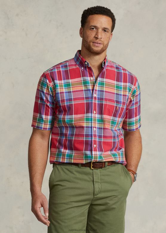 мушкарци Ralph Lauren карирана оксфордска кошуља V2V441463 црвено/плаво мулти
