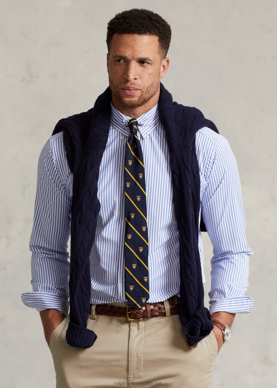 мушкарци Ralph Lauren перформанс кошуља од кепера V2V441681 плаво бели