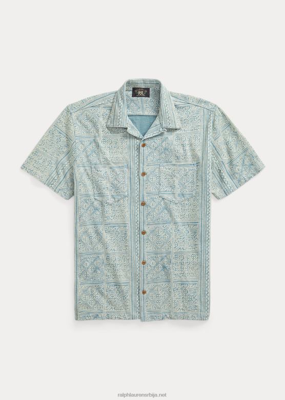 мушкарци Ralph Lauren камп мајица са принтом V2V441735 индиго/крем