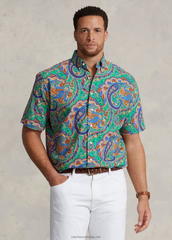 мушкарци Ralph Lauren паислеи оксфорд кошуља V2V441799 Јерри Паислеи