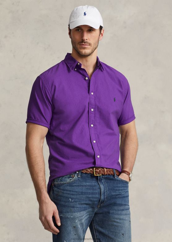 мушкарци Ralph Lauren одећом обојена оксфордска кошуља V2V441880 љубичасти кактус