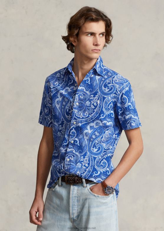 мушкарци Ralph Lauren Паислеи оксфорд кошуља класичног кроја V2V44621 Јерри Паислеи