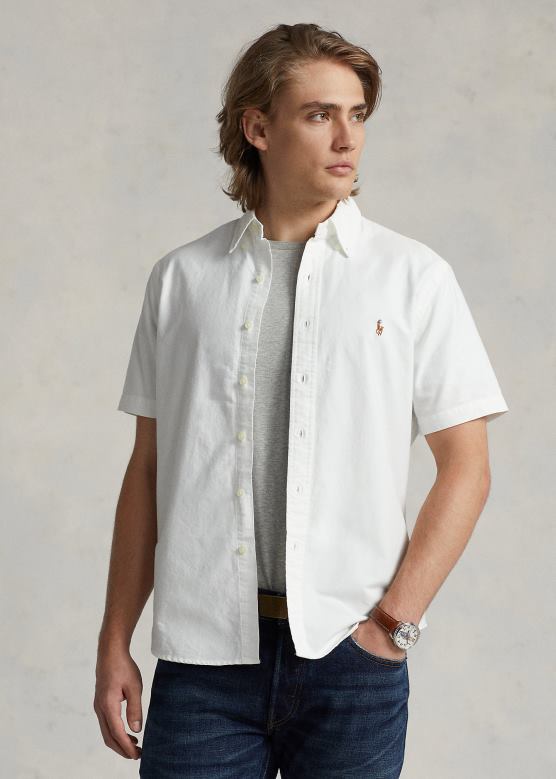 мушкарци Ralph Lauren класична оксфордска кошуља V2V44654 бео