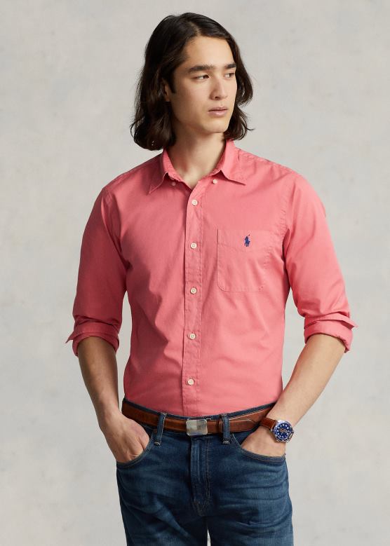 мушкарци Ralph Lauren мајица од кепера класичног кроја V2V44803 пустињска ружа