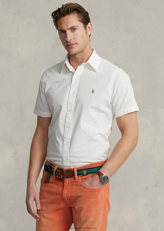 мушкарци Ralph Lauren шамбре кошуља класичног кроја V2V44832 бео