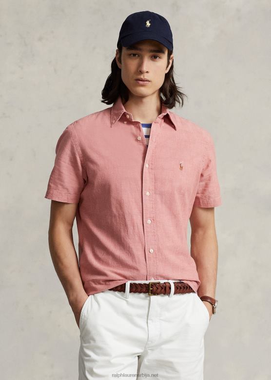 мушкарци Ralph Lauren шамбре кошуља класичног кроја V2V44834 наутичко црвено/бело