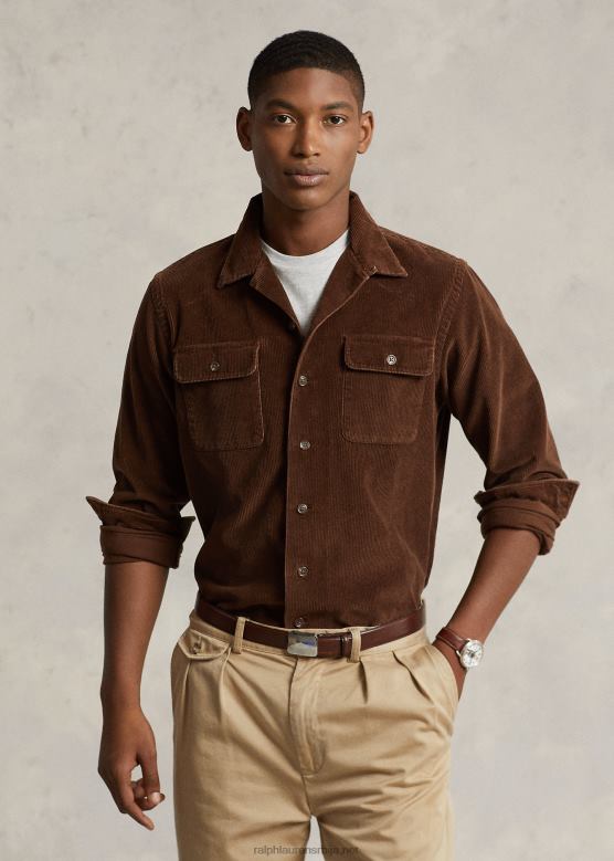 мушкарци Ralph Lauren камп мајица класичног кроја V2V448422 тиковина