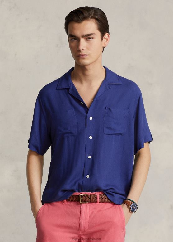 мушкарци Ralph Lauren камп мајица од габардина класичног кроја V2V44862 једрењак