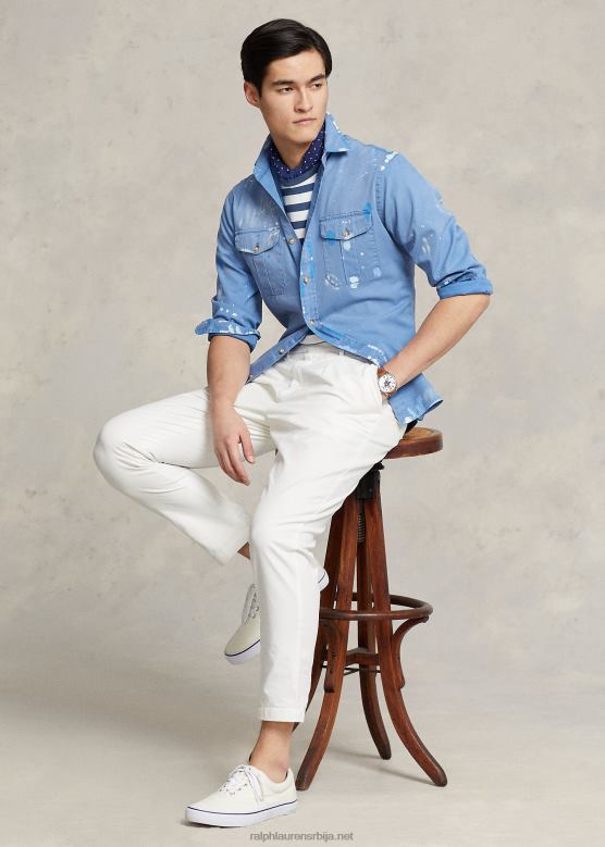 мушкарци Ralph Lauren цхино радна мајица класичног кроја V2V44879 повлачење плаво