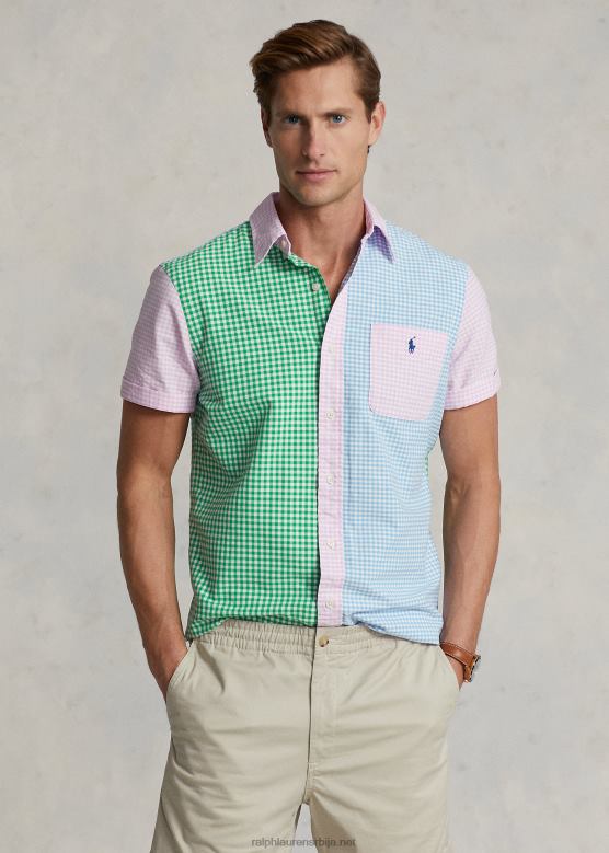 мушкарци Ralph Lauren забавна кошуља класичног кроја V2V44894 гингхам фунсхирт