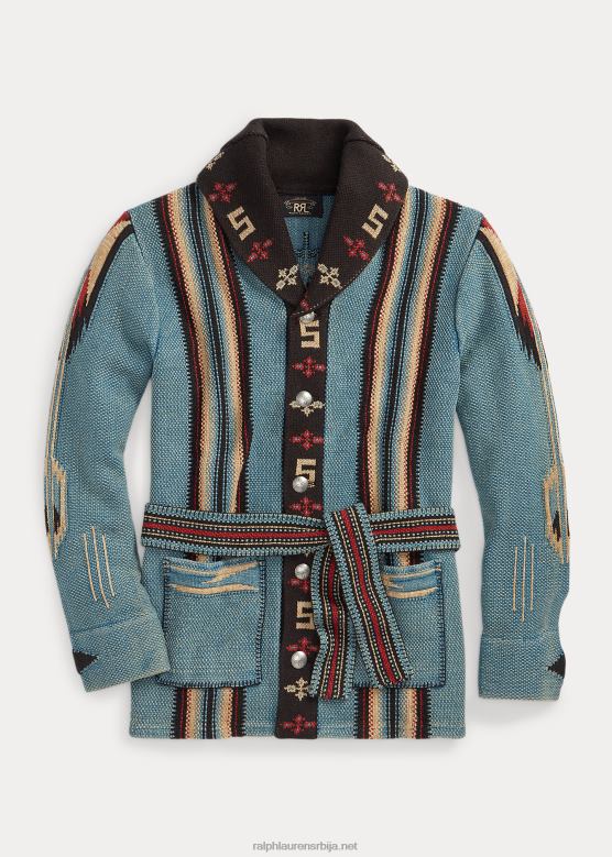 мушкарци Ralph Lauren ранч кардиган од мешавине памука V2V441780 индиго мулти