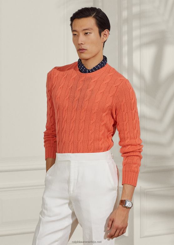 мушкарци Ralph Lauren плетени џемпер од кашмира V2V4471 диња