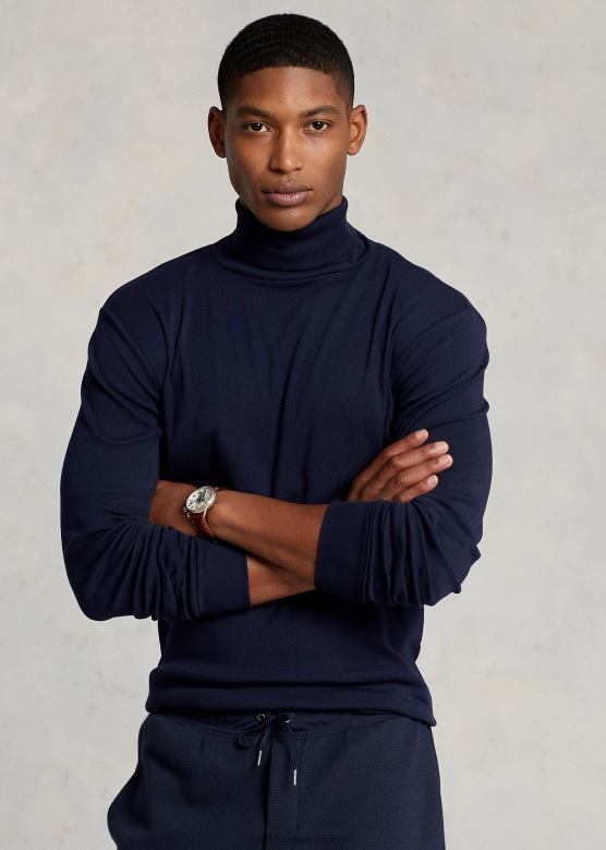 мушкарци Ralph Lauren ребраста долчевина од мешавине памука V2V448638 авијатичарска морнарица