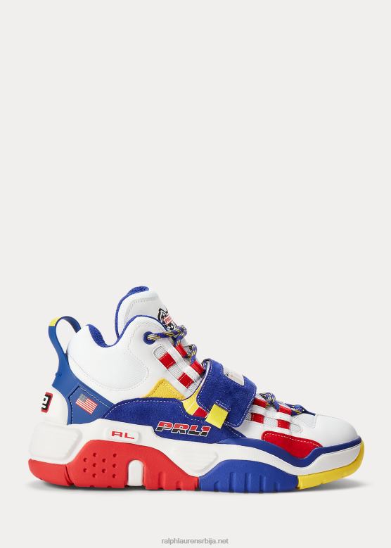 мушкарци Ralph Lauren пс100 високе патике V2V441936 бело/краљевско
