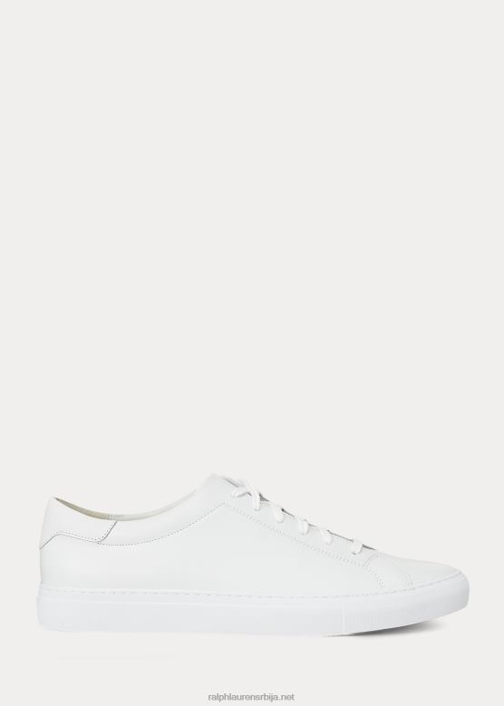 мушкарци Ralph Lauren кожне патике јермаин V2V442013 бео