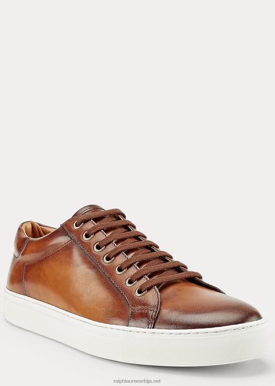 мушкарци Ralph Lauren патике од углачане телеће коже V2V442144