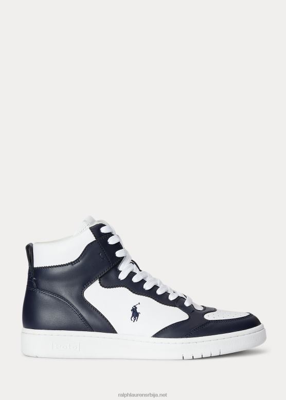 мушкарци Ralph Lauren судске кожне високе патике V2V442201