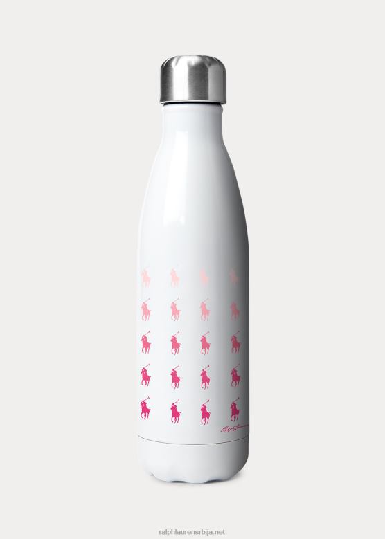 унисек Ralph Lauren понија боца за воду V2V448820 розе и беле