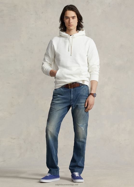 унисек Ralph Lauren дуксерица од флиса V2V443407 палуба бела