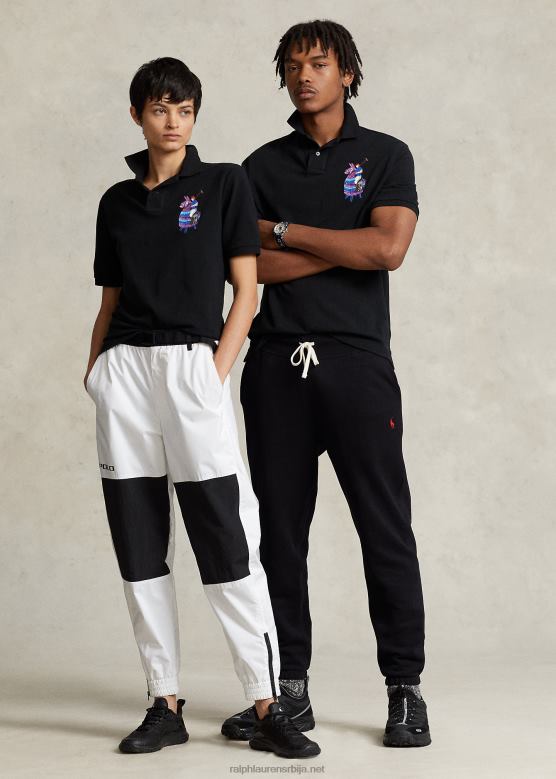 унисекполо ралпх лаурен к фортните поло мајица V2V44800 црн