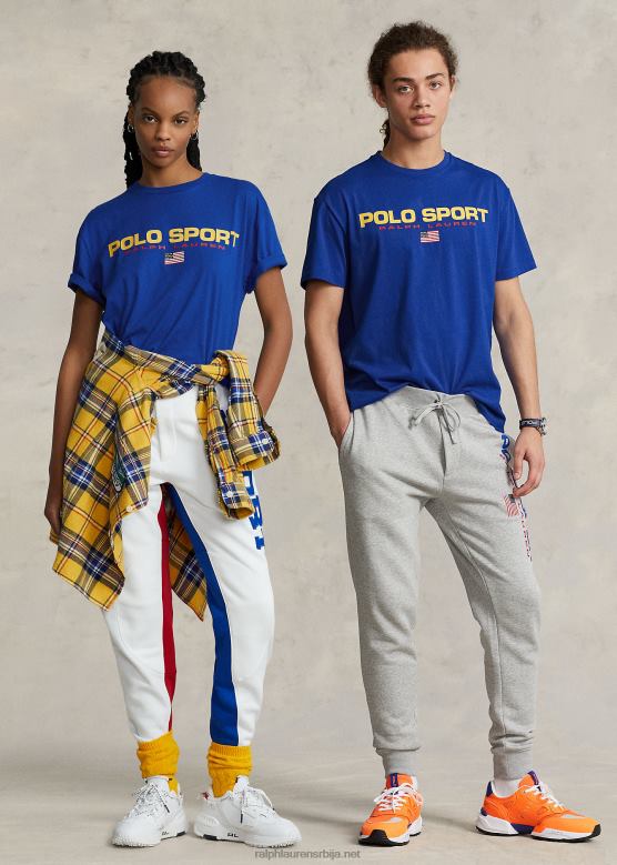 унисек Ralph Lauren мајица класичног поло спортског дреса V2V443415 сафирна звезда