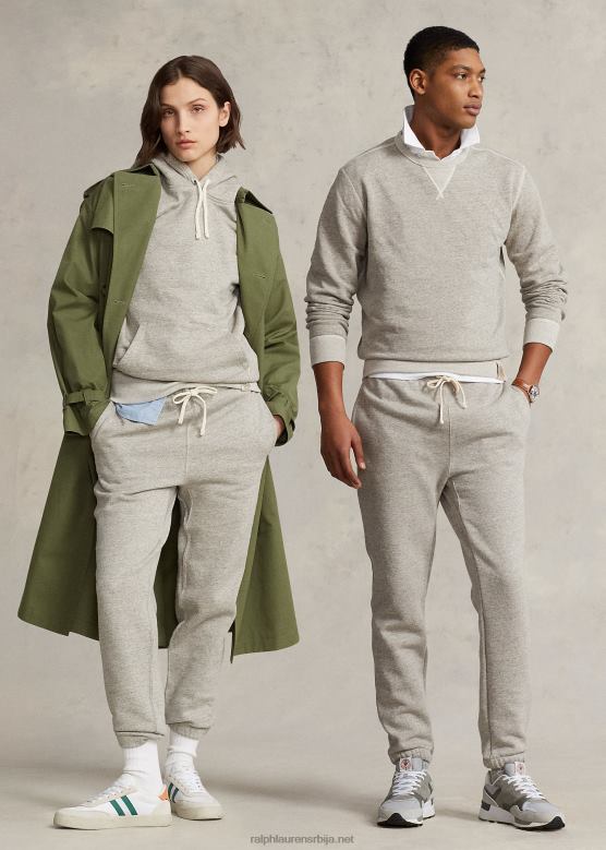 унисек Ralph Lauren флис тренирка V2V443404 лофт хеатхер