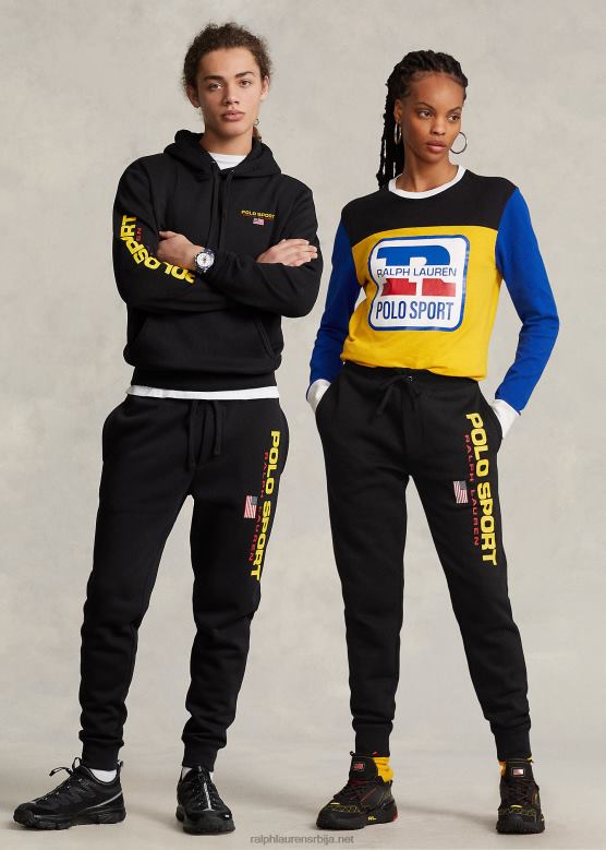 унисек Ralph Lauren поло спорт флис панталоне V2V44703 црно злато