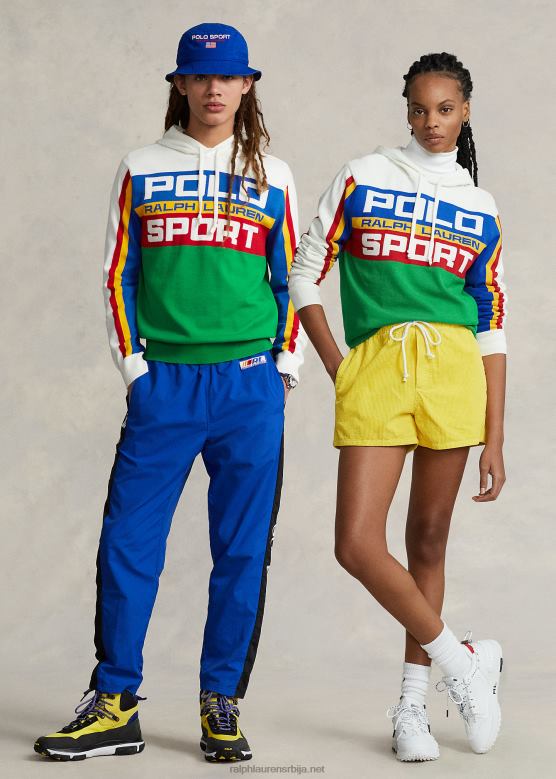 унисек Ralph Lauren поло спорт памучни џемпер са капуљачом V2V443419 мулти цомбо